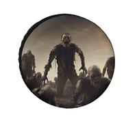 Many Zombie Universal Waterproof Trailer Tire Cover, Custom Trailer Wheel Cover, for Trailers, Trucks, RVs, SUVs, 24-36 inches (Fits 26 Wheels