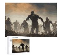 Many Zombie Wooden Puzzles for Adults 1000 PCS Unique Shape Puzzles Wall Art Home Decor for Puzzle Lovers, Family, Friend Creative Gift Toys