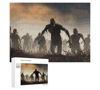Many Zombie Wooden Puzzles for Adults 500 PCS Unique Shape Puzzles Wall Art Home Decor for Puzzle Lovers, Family, Friend Creative Gift Toys