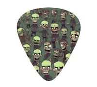 Many Zombies Print 12 Pcs Guitar Picks Fit Lovers 3 Different Thickness 0.46 0.71 0.96mm