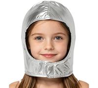 Manyakai Astronaut Helmet Fits Both Kids And Pets Space Costume And Play Accessory For Stage Performance Silver for Kids One Size