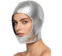 Manyakai Astronaut Helmet Fits Both Kids And Pets Space Costume And Play Accessory For Stage Performance Silver for Adults One Size