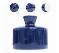 Manykettle Watering Bell Thumb Pot Thumb Watering Cans ornamental plant Thumb Watering Hand-painted Ceramic vase Ceramic Watering Bell Decor Indoor Outdoor House Warming Gifts(Deep Blue 19 fl oz)