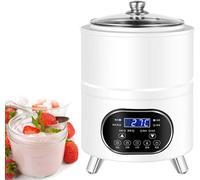 MANYOUYOU 8l/12l Yogurt Maker Machine, Yogurt Maker with Time and Temperature Control, Commercial Yogurt Maker, Black Garlic Fermentation Machine, Sweet Rice Wine Maker for Home White-8L