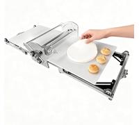 MANYOUYOU Electric Croissant Dough Roller, Professional Dough Roller, Adjustable Dough Machine Thickness, Stainless Steel, Tabletop Pizza Dough Roller for Croissants