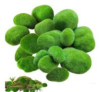 Manyugo 20PCS Fake Moss 5 Sizes Artificial Moss for Crafting Fish Tank Decorations Mosses Balls Green Faux Mosses for Indoor Planters Floral Plant Fairy Garden Accessories Terrariums Decor Ornaments