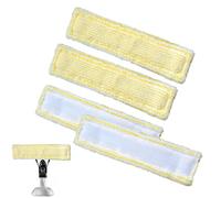 Manyugo 4PCS Cleaning Pads for Karcher Window Cleaner Accessories Yellow Fibre Mop Cloth Compatible with Karcher WV2 / Karcher WV5 Mop Pads Replacement Parts for Karcher Window Vacuum Accessories
