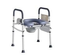 MANYUKOI Bedside Commodes Chair, Portable Toilet for Seniors, 400 lbs