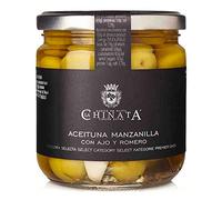 Manzanilla Olives with Garlic & Rosemary (350 g)