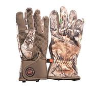 Manzella Men's Stretch Fleece Lightweight Bow Ranger Cold Weather Hunting Glove, Realtree Edge, Large