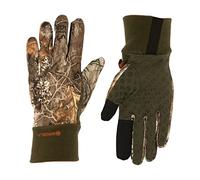Manzella Mens Stretch Fleece Ranger Lightweight Cold Weather Hunting Glove, Touchscreen Capable, Realtree Edge, L/X-L