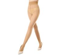 MANZI 1 Pair Oil Shiny Tights for Women 15D Appearance Glossy Tights Silky High Waisted Pantyhose Jazz Dance Tights Natural S-M