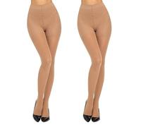 MANZI Compression Tights Women Firm Medium Energising Support Tights 50D Natural S