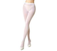 MANZI White Striped Patterned Tights Knitted Lace Hollow Vintage Floral Fishnet Stocking Tights for Women Striped