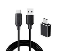 Manzlep Type C to USB Cable Compatible with Focusrite Scarlett Solo(3rd Gen), Scarlett 2i2(3rd Gen) USB Audio Interface, with USB C Male to USB Female Adapter, 6.6 ft
