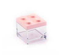 Manzoni Home - Brick Containers - Set of 24 Pink - Ideal as Wedding Favors for Christening and Creative Decorations - Made in Italy