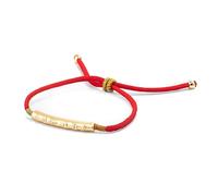 MAOAEAD Tibetan Lucky Bracelet Red String Bracelet Buddhist Lucky Charm 999 Sterling Silver Six True Words Bracelet for Men and Women (Gold)