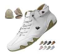 MAOAEAD Vogany Shoes Orthopedic Sneakers Women, Vogldeck-Waterproof and Breathable Orthopedic Shoes, Nevova Shoes for Men, Lightweight Unisex Outdoor Boots (White,36EU)