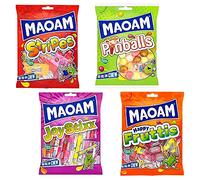 MAOAM Fruit and COLLA Flavour Chewy Sweets 140g Share Bags Mixed Collections - (Stripes, PINBALLS, JOYSTIXX)