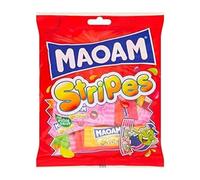 MAOAM Stripes Fruit and Cola Flavour Chewy Sweets Bag with Incredible Fruity Fun, 140g