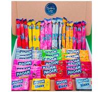 Maoam Sweets | 40 Piece Letterbox Sweets Gift Box | Maoam Stixx, Bloxx & Stripes Chewy Fruity Sweet Selection | Ideal for Birthdays, Thank You Gifts & Treat Boxes