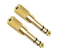 Maobeez 2Pcs Headphone Jack Adapter, 6.5mm to 3.5mm Audio Jac Headphone Adapter, Aux Converter, Mini Headphone Audio JackPlug Adaptor Converter for Digital Piano,Electric Keyboard,Speaker