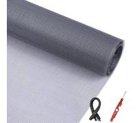 MAOBOZI Door Fly Screen Curtain 3x3m, Insect Mesh for Vents Washable,Adjustable Nets for Windows Resistant for Flies, Mosquitoes, Moths & Insects.- Gray A