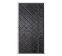 MAOBOZI Magnetic Insulated Door Screen 170x250CM, Noise Reduction Keep Warm Thermal Front Door Curtain Easy to Install, with Hooks, for French Doors, Greenhouse.- Black Side-Open