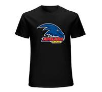 Maodisen ABH Adelaide Crows Australian Rules Football Club Black New Australia Soccer Short Sleeve T-Shirt Black S