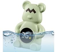 Maodom Baby Bath Time Temperature Reader - Water Temperature Monitor - Bathtub Meter Bear Shape Floating Toy for Lake Pool Spa Hot Spring Children Swimming Indoor Family Shower Home
