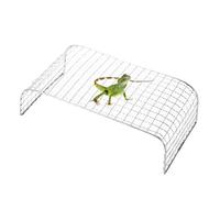 Maodom Bearded Dragon Hammock | Stainless Steel Bearded Dragon Mesh Climbing Hammock | Aquariums Accessories, Reptile Cooling Bed for Snake Turtle Hermit Crab