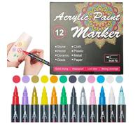 Maodom Body Art Markers for Skin,12-Count Temporary Body Marker | Sketching Coloring Supplies, Art Scribes Pen for Women Men Teenagers Teens College Students