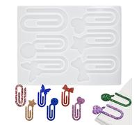 Maodom Bookmark Molds for Epoxy Resin - Silicone Pape Clip Bookmark Maker Molds,Nonstick Book Mark Making Tool for Men Teens Adults Girls Boys Women Students Teachers Book Lovers