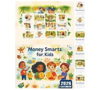 Maodom Calendar 2026 for Kids - Toddler Smart Money Calendar | Interactive Cartoon Planner for School Classroom Bedroom Living Room