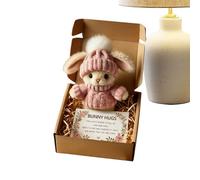 Maodom Cute Plush Bunny - Soft Rabbit Portable Collectible Doll | Cute Plush Collectible Doll | for Girls Kids Birthday Christmas Easter Valentines Indoor Desk Sofa Car