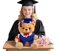 Maodom Graduation Bears Class of 2025, 9.8 Inch Cute Bear Plush Toy, Celebratory Souvenir with Hat and Gown College Decoration for Class of 2025 Students High School Kindergarten