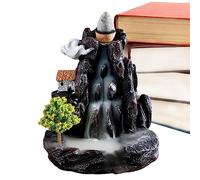 Maodom Incense Waterfall, Resin Waterfall Incense Burner, Household Waterfall Incense Burner Holder for Aromatherapy Environment Cleansing Yoga Home Decor
