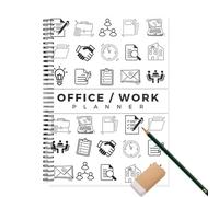 Maodom Planner Notebook - Day Agenda Planner Task Notebook | Notes Journal Smooth Writing Stationery for School College Business Budgeting Fitness Travel