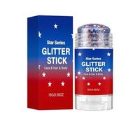 Maodom Red White and Blue Hair Glitter - Patriotic Makeup Sequins Decor,Red White and Blue Body Glitter | for Women Girls Outfit Party Costume President's Day Concert Football Game Parades