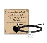 MAOFAED Adoption Symbol Charm Barcelet, Adoption Gift, Adoptive Jewelry, Adoption Gotcha Day Gift(on your adoption)