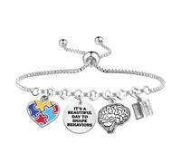 MAOFAED Behavior Analyst Gift, Autism Gift, Behavior Bracelet, It's A Beautiful Day To Shape Behaviors(shape behavior)