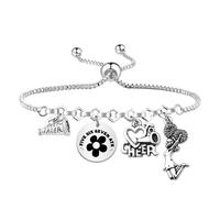MAOFAED Cheerleader Gift, Cheerleading Gift, Five Six Seven Ate Cheer Bracelet for Dance Team (seven ate)