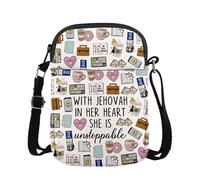 MAOFAED Christian Crossbody Bag, Unstoppable Woman Gift, Encouraging Faith Gift, Best Life Ever,Women's Ministry (unstoppable)
