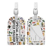 MAOFAED Classic Movie Inspired Luggage Tag, If Lost Please Return to, ID Case, Card Holder, Vintage Suitcase Tag for Fans (if Lost)