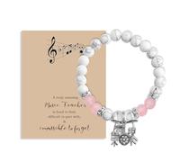 MAOFAED Drum Charm Healing Bracelet, Gift for Band Teacher, Music Teacher Gift, Drummer Gifts, Drum Player Gifts (drumTeacher)