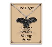 MAOFAED Eagle Necklace for Men, King of Bird Necklace for Boyfriend Husband, Eagle Jewelry, Strength and Freedom(theEagleNe)