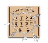 MAOFAED Greek God and Goddess Paperclip Bracelet, Greece Mytholgoy Gift, Book Lover Gifts(camp halflink)