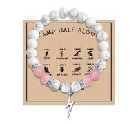 MAOFAED Gr od Zeus Healing Bead Bracelet, God of Thunder, Bookish Gift, Greek Mythology Gift, Book Lover Gifts (thunder bead)