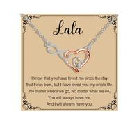 MAOFAED Infinity Heart Necklace for Grandmother, Nicknames of Grandma, Mother's Day Merchandise, Metal, No Gemstone