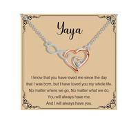 MAOFAED Infinity Heart Necklace for Grandmother, Nicknames of Grandma, Mother's Day Merchandise, Metal, No Gemstone